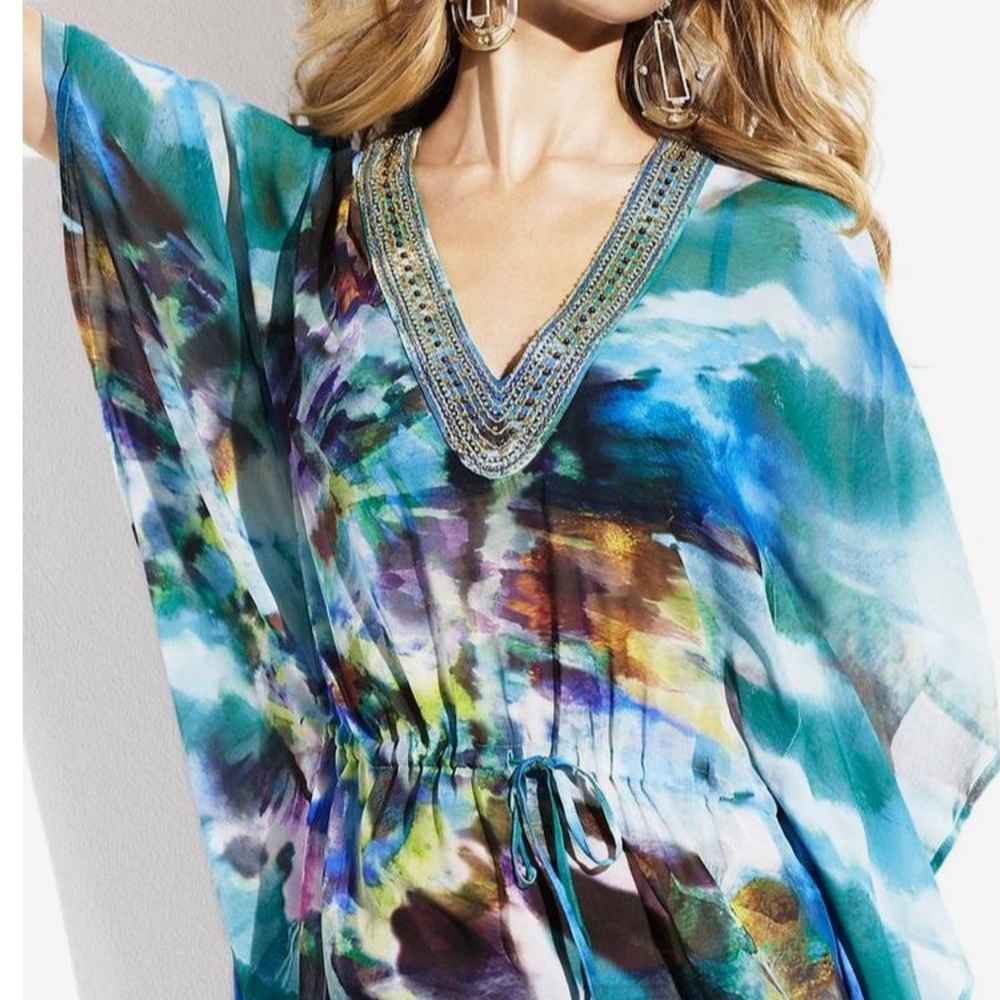 Badgley Mischka Celeste Beaded Tunic